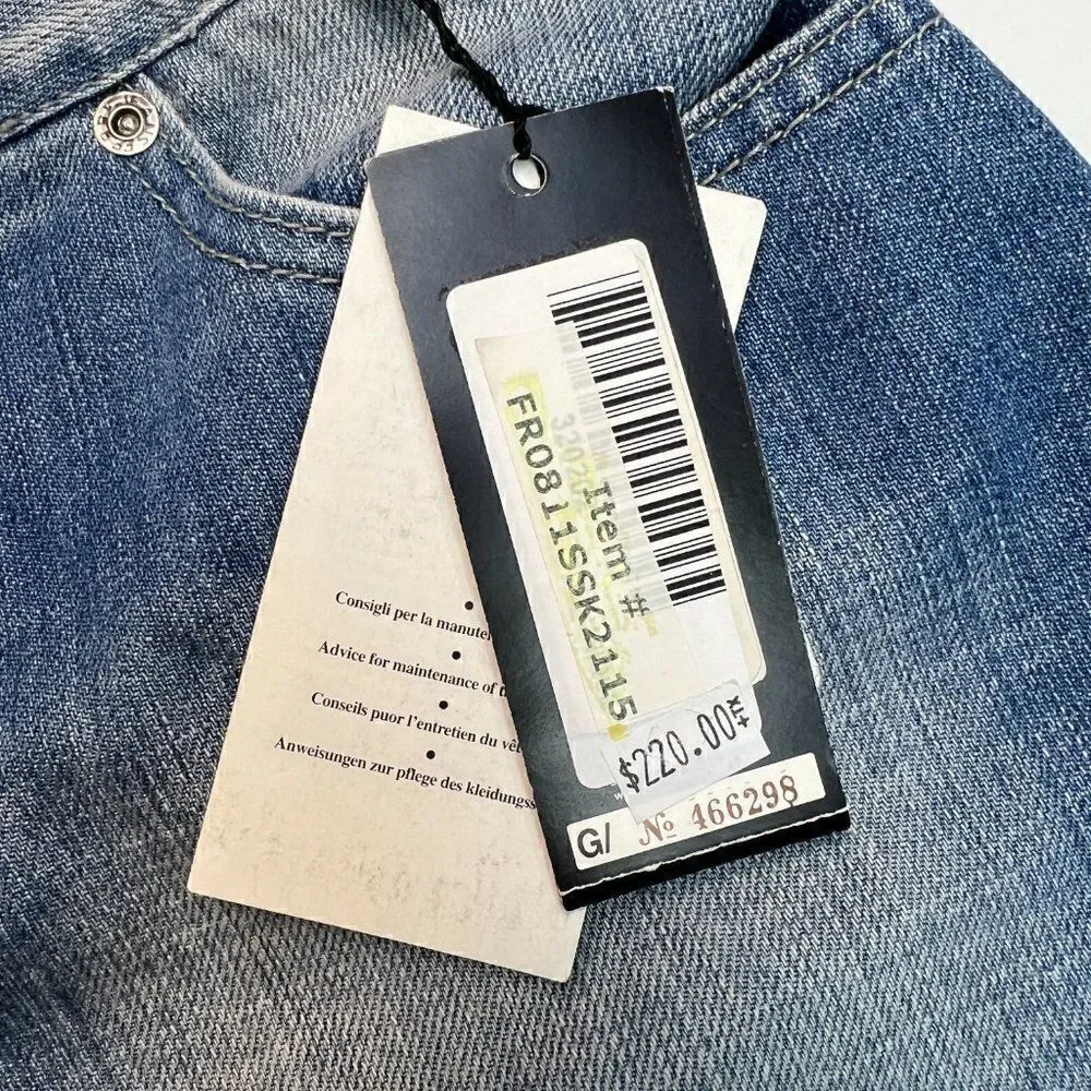 New GF FERRE Women US 28 Denim Pencil Washed Jean Skirt Classic Casual Look - Picture 12 of 14